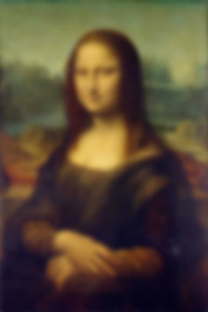 Mona Lisa blurred