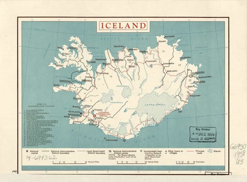 Iceland map